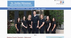 Desktop Screenshot of bellairefamilydentistry.com